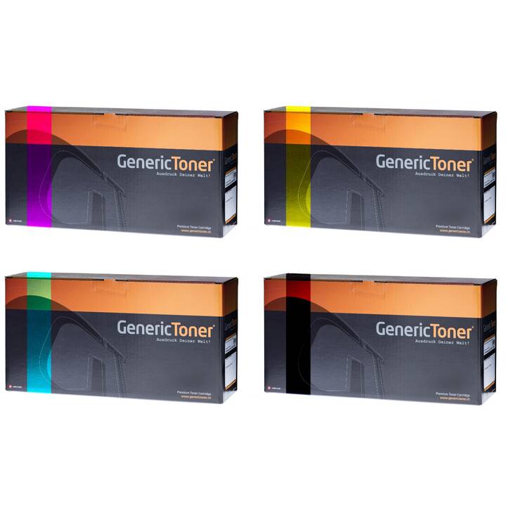 GENERICTONER Rainbowkit TN243 (Multipack, Schwarz, Cyan, Magenta, Gelb)
