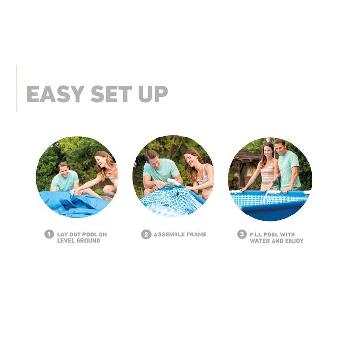 INTEX Piscina fuori terra con struttura tubolare in acciaio Metal Frame Set (366 cm x 76 cm)