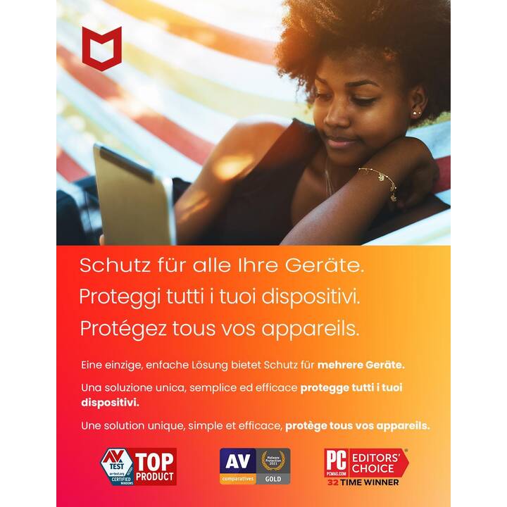 MCAFEE Total Protection (Abo, 10x, 1 Jahr, Französisch)