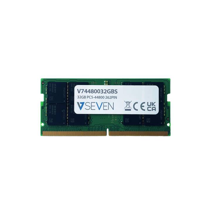 VIDEOSEVEN V74480032GBS (1 x 32 Go, DDR5 5600 MHz, SO-DIMM 262-Pin)