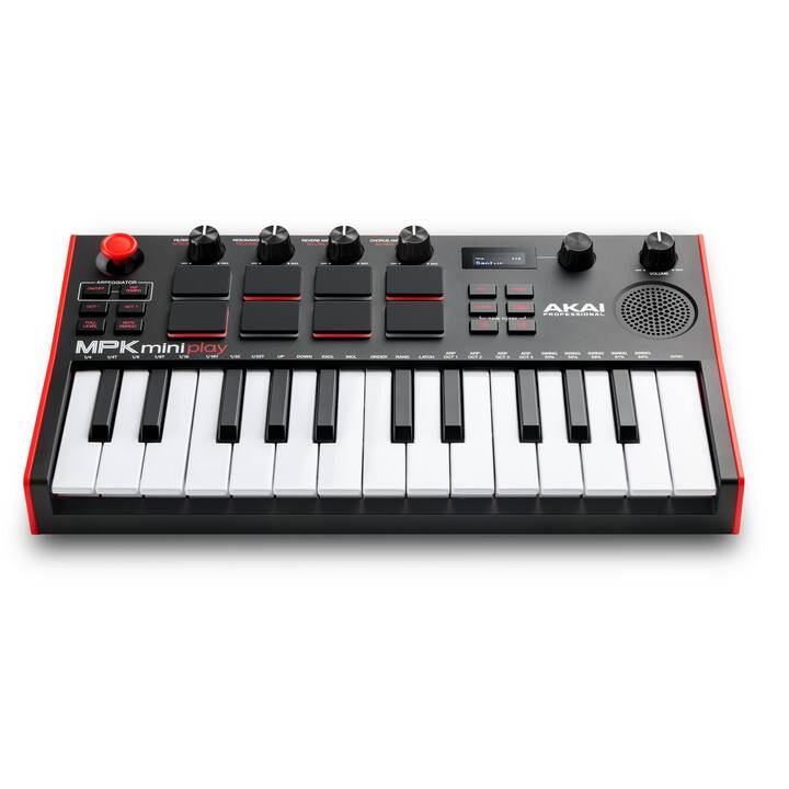 AKAI MPK Mini Play MK3 (Schwarz, Rot)