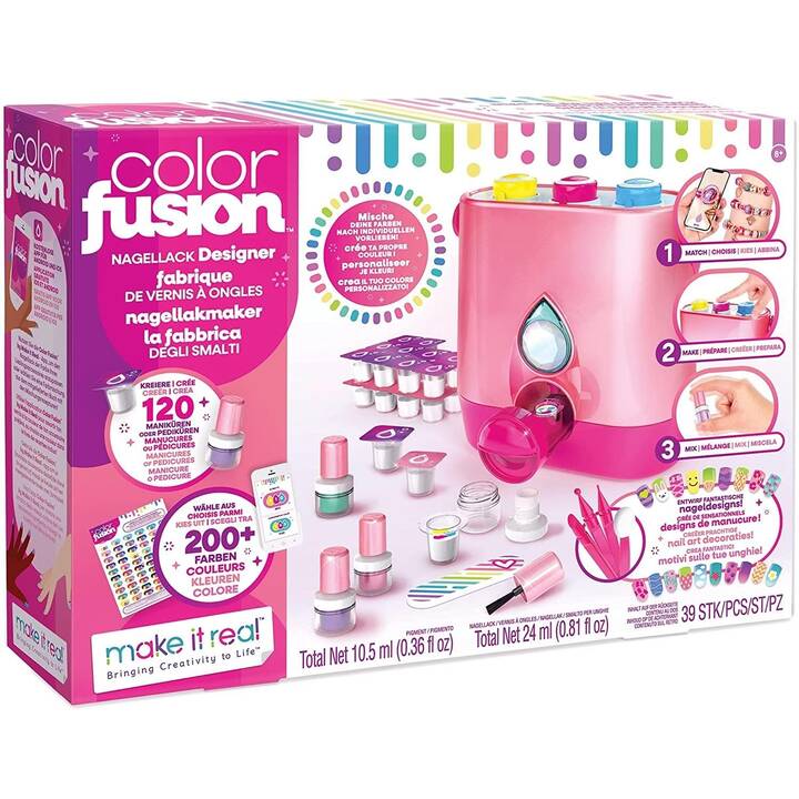 MAKE IT REAL Bricoler et créer Color Fusion Nail Designer (39 x, Multicolore)