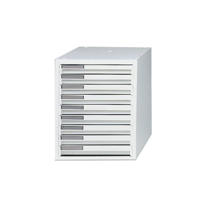 STYRO Büroschubladenbox (27 cm  x 34 cm  x 34.5 cm, Weiss)