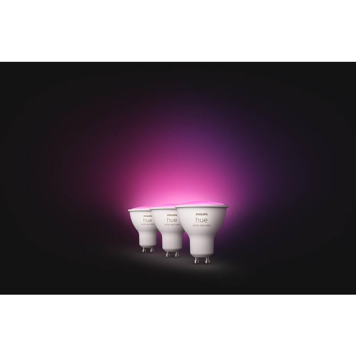 PHILIPS HUE Ampoule LED White & Color Ambience GU10 (GU10, ZigBee, Bluetooth, 5.7 W)