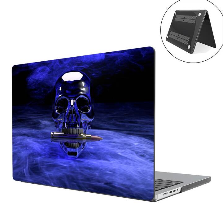 EG cabina per MacBook Pro 14" (Chip M1) (2021) - blu - teschio