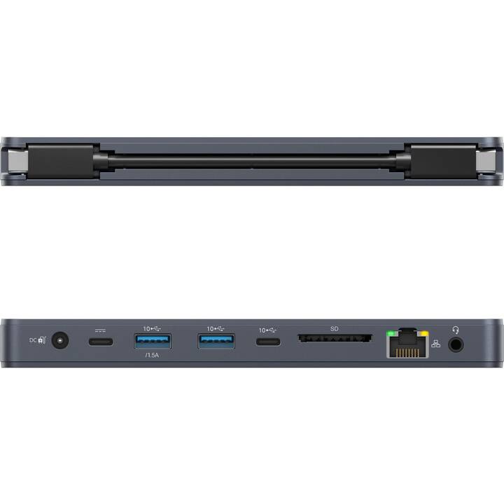 HYPER Stations d'accueil HyperDrive 10-in-1 (2 x HDMI, 2 x USB 3.1 Gen 2 Typ-A, USB 3.1 Gen 2 Typ-C)