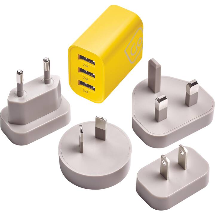 GO TRAVEL Adaptateur de voyage USB-A (Monde)