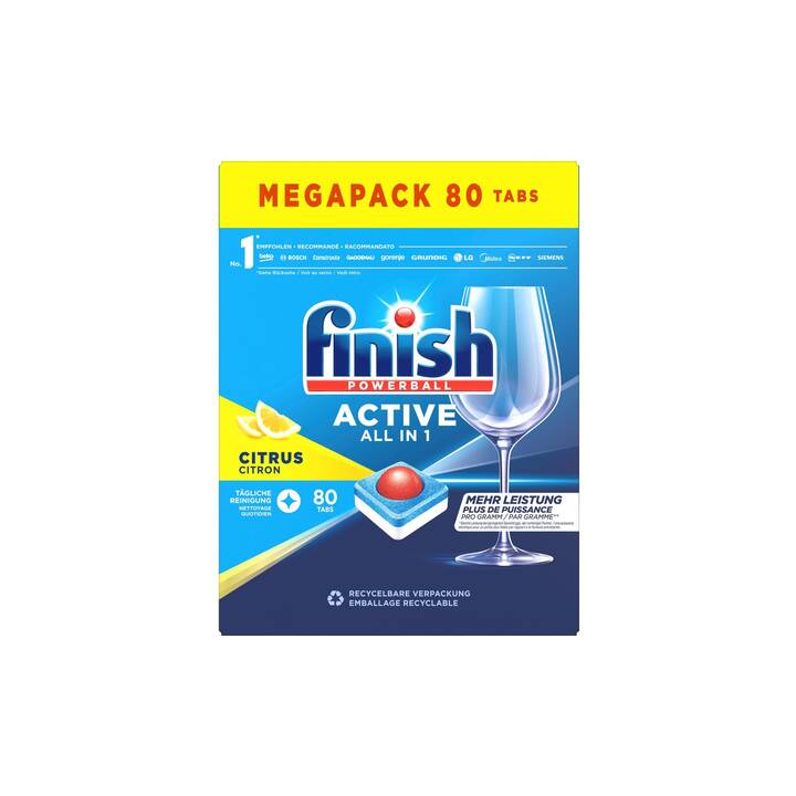 FINISH Detersivi per lavastoviglie All-in-1 (80 Tabs)