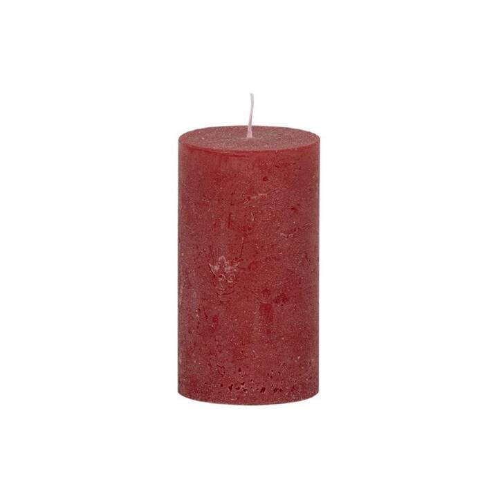 WEIZENKORN Bougie cylindrique Ice (Rouge, 6 pièce)