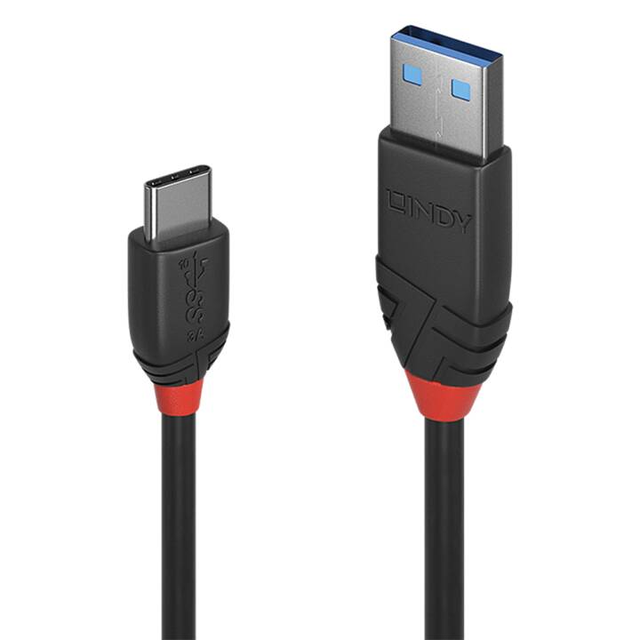 LINDY USB-Kabel (USB 3.1 Typ-C, USB 3.1 Typ-A, 1 m)