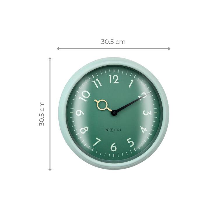 NEXTIME Golden Hour Orologio da parete (Analogico, 30.5 cm)