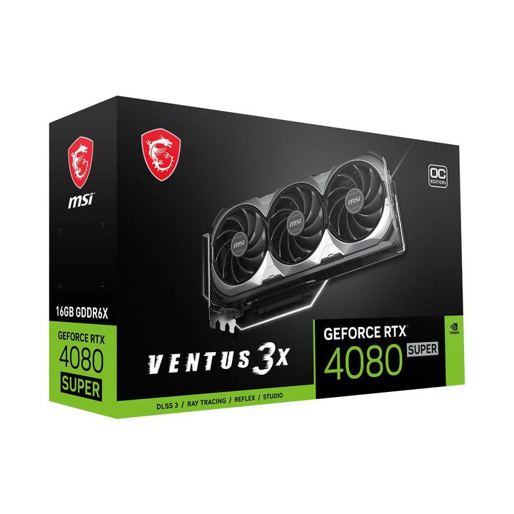 MSI Ventus 3X OC Nvidia GeForce RTX 4080 Super (16 Go)