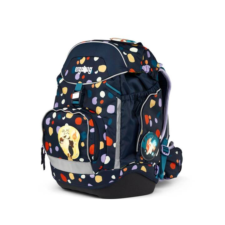 ERGOBAG Jeu de sacoches Pack Mosaic Stone Bear (20 l, Bleu)