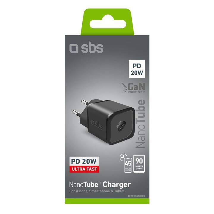SBS 20-W-GaN-Power Delivery Charger Hub (USB C)
