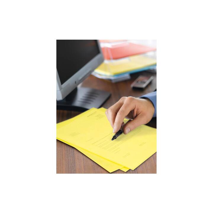 Cartelline Con Finestra Elco Ordo Classico - Giallo, Scatola Da 100, Formato A4 - Foto 7