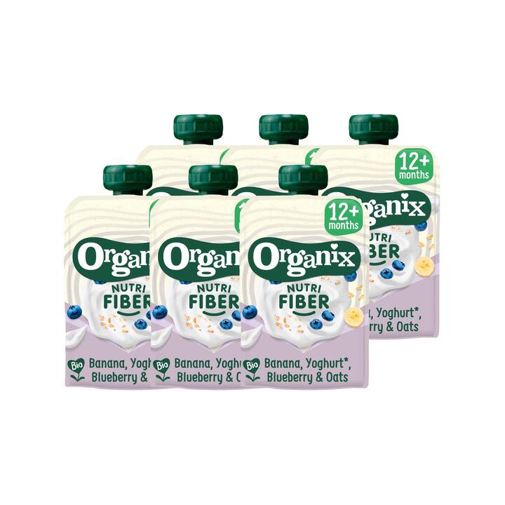 ORGANIX Nutri Fiber Purea di frutta Porridge (6 x 100 g)