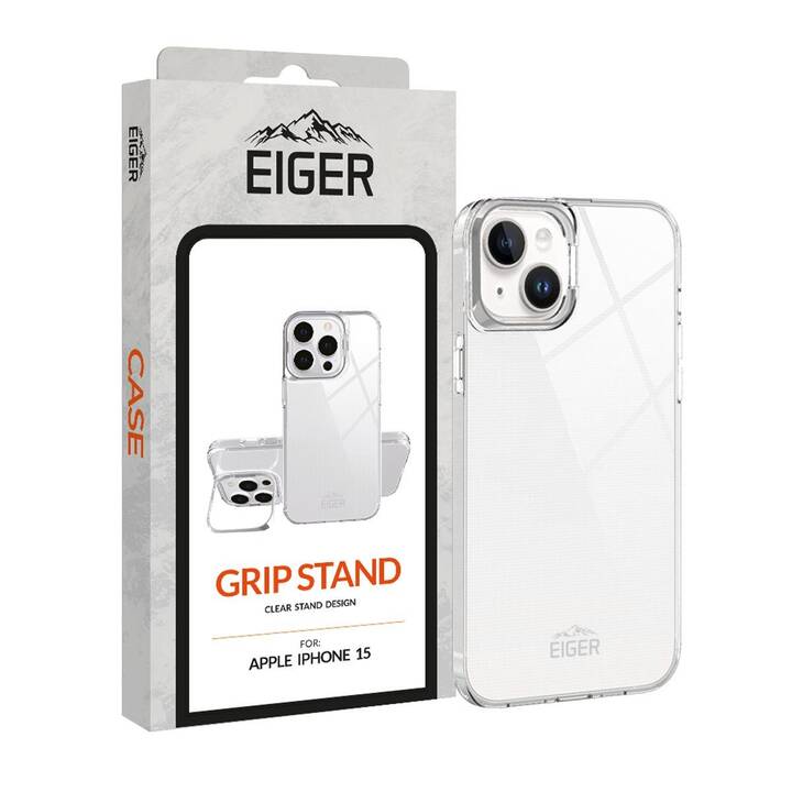 EIGER Standing Cover (iPhone 15, Transparent)