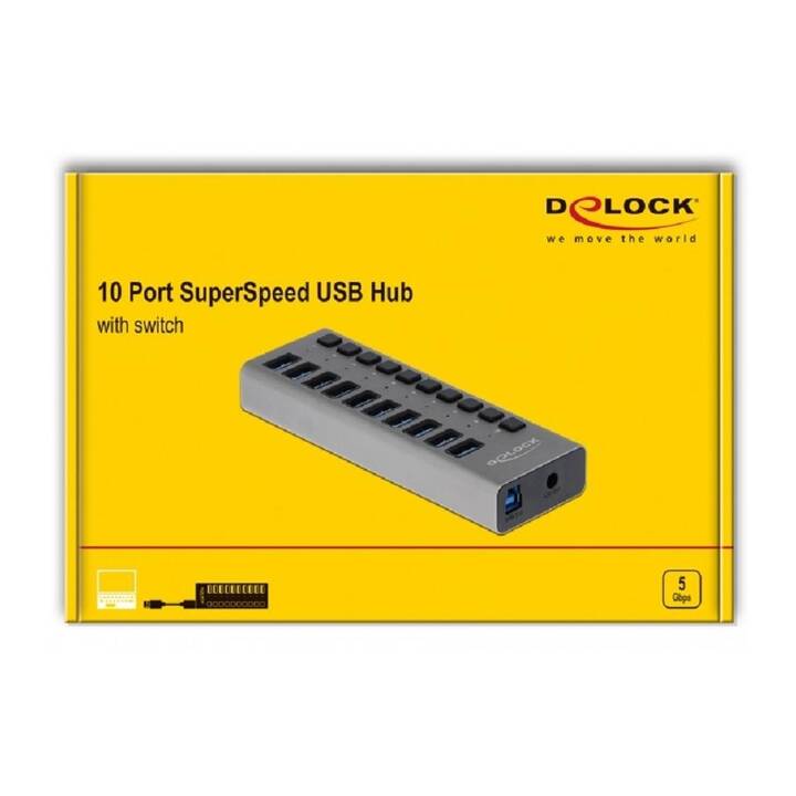 DELOCK 63670 (10 Ports, USB 3.1)