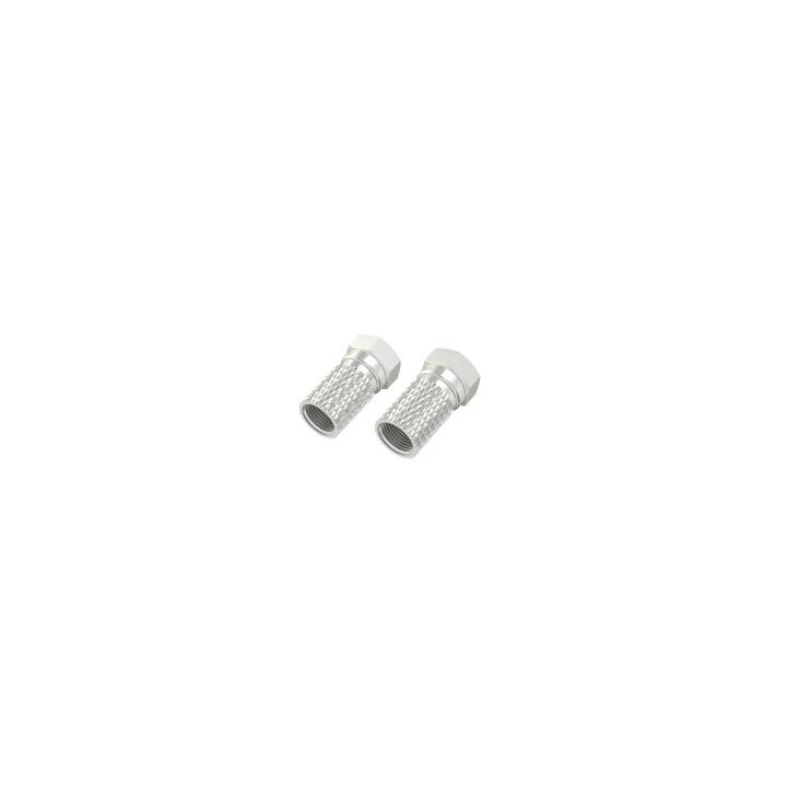 HAMA Stecker und Kupplung (Silber)