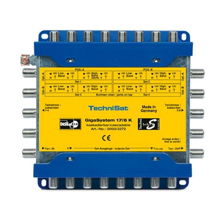 TECHNISAT GigaSystem 17/8 K Amplificateurs et répartiteurs (Jaune, Bleu)