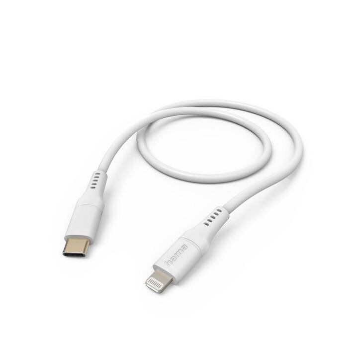 HAMA Flexible Câble (Lightning, USB 2.0 Type-C, 1.5 m)
