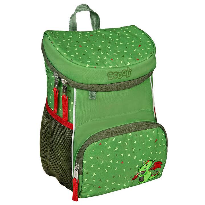 SCOOLI Kindergartenrucksack Drache  (8 l, Grün)