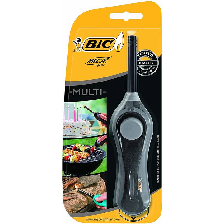 BIC Gasfeuerzeug Megalighter U140 (Farbig assortiert, 1 Stück)