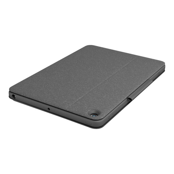 LOGITECH Combo Touch Type Cover / Tablet Tastatur (10.2", iPad Gen. 8 2020, Paperwhite 7. Gen., Graphit)