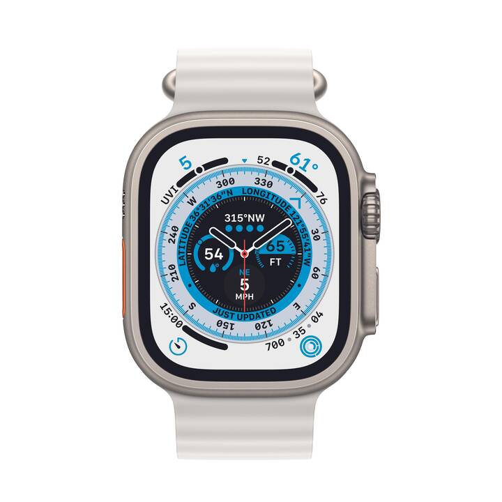 APPLE Ocean 49 mm Bracelet (Apple Watch 49 mm, Blanc)
