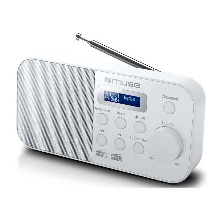MUSE M-109DBW Radio digitale (Bianco)