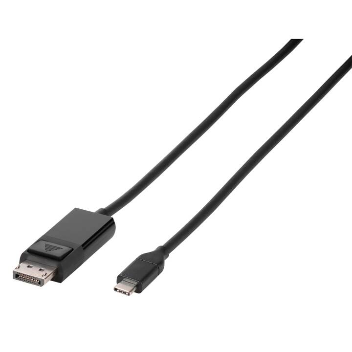 VIVANCO Câble de connexion (USB C, Port écran, 1.5 m)