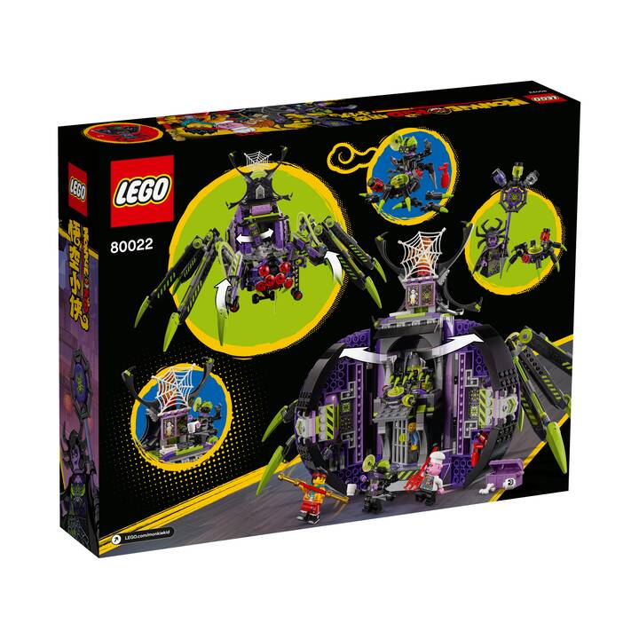 LEGO Monkie Kid Hauptquartier der Spider Queen (80022, seltenes Set)