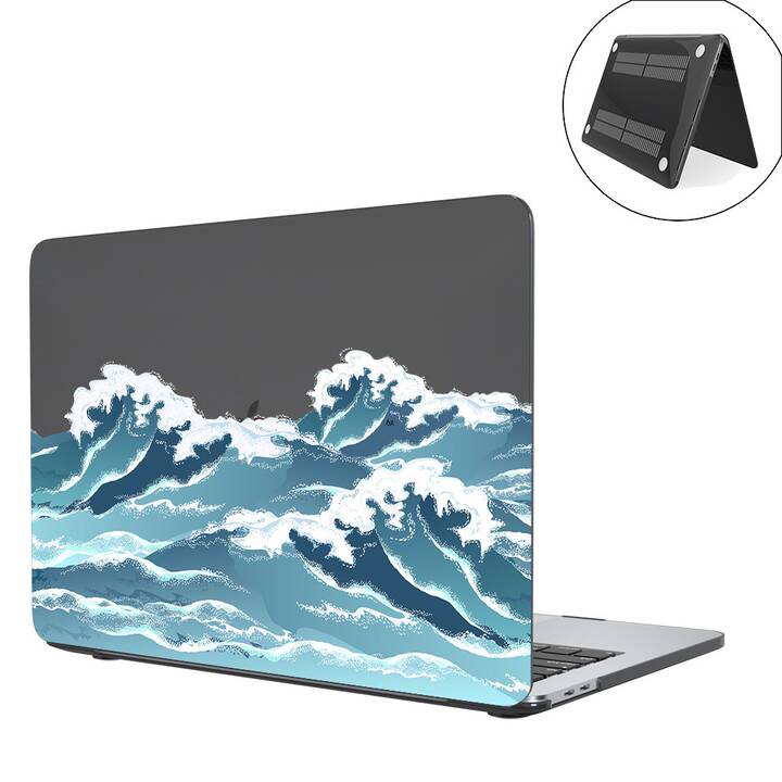 EG coque pour MacBook Pro 13" (2020) - bleu - vague