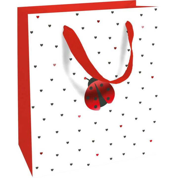 BRAUN + COMPANY Geschenktüte Ladybird (Rot, Marienkäfer)