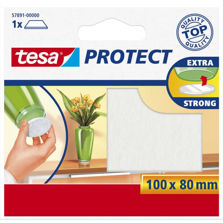 TESA Patins à meubles Protect (Blanc, 1 pièce)