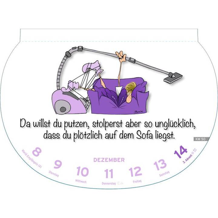 HEYE KALENDER Calendrier illustré Dumme Sprüche (2025)