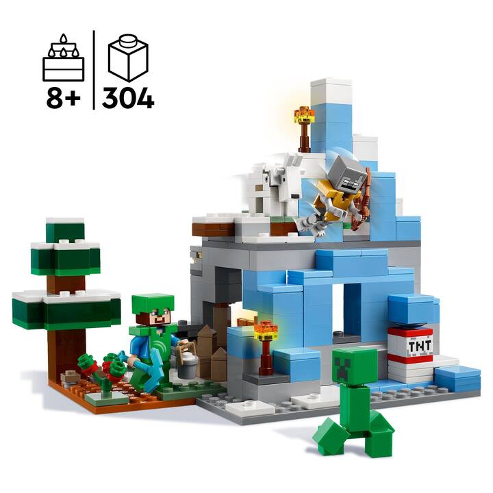 LEGO Minecraft Les Pics Gelés (21243)