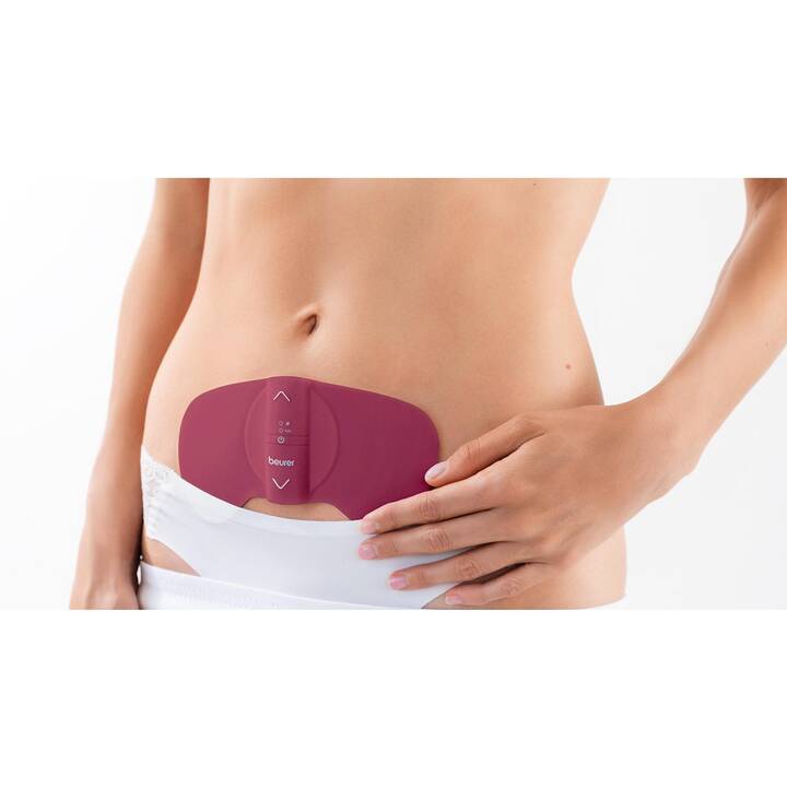 BEURER Coussins chauffants Menstrual Relax TENS & Wärme Pad EM 50 (15 W, Rouge)