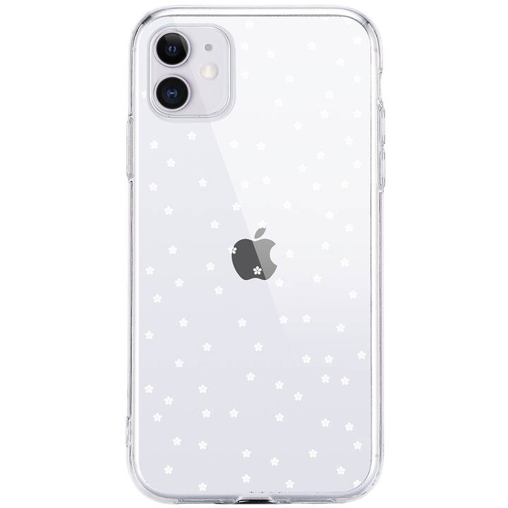 EG cover posteriore per iPhone 12 Pro Max 6.7" (2020) - bianco - fiori