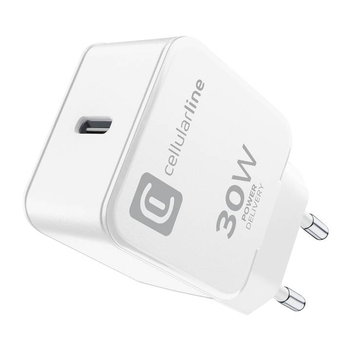 CELLULAR LINE The One Chargeur mural (30 W, USB-C)