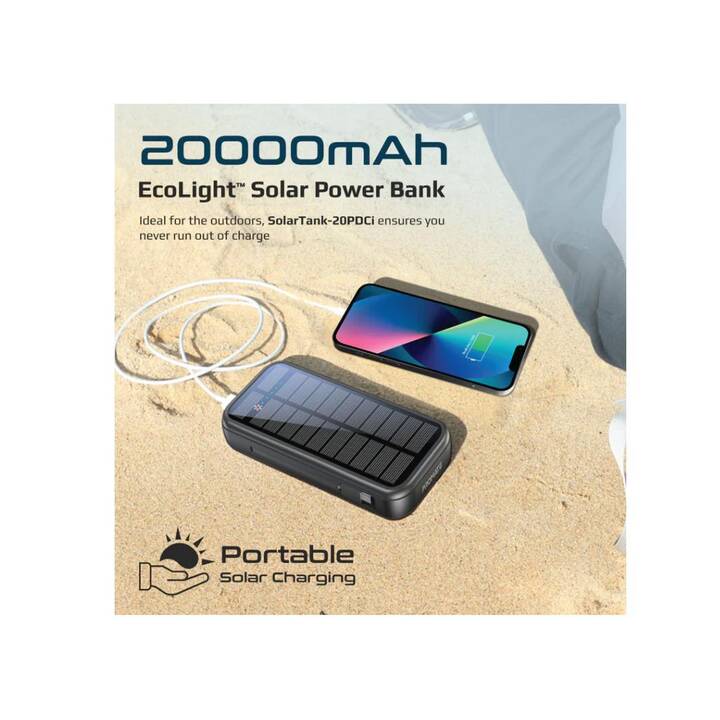 PROMATE SolarTank-20PDCi Powerbank (20000 mAh)