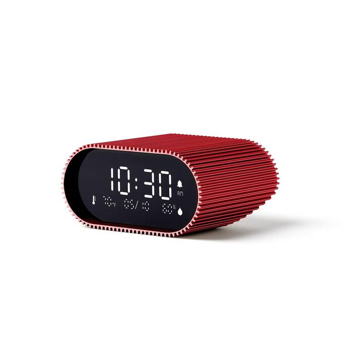 LEXON Sveglia classica Ray Clock (Rosso)