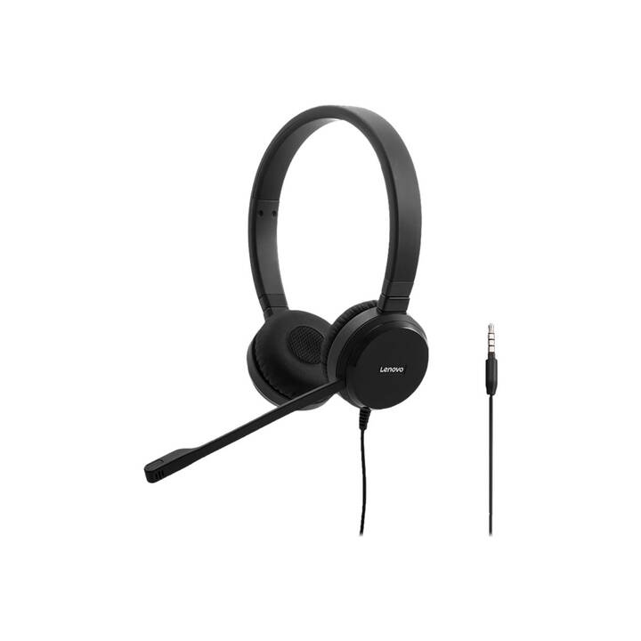LENOVO Office Headset Pro Wired (On-Ear, Kabel, Schwarz)