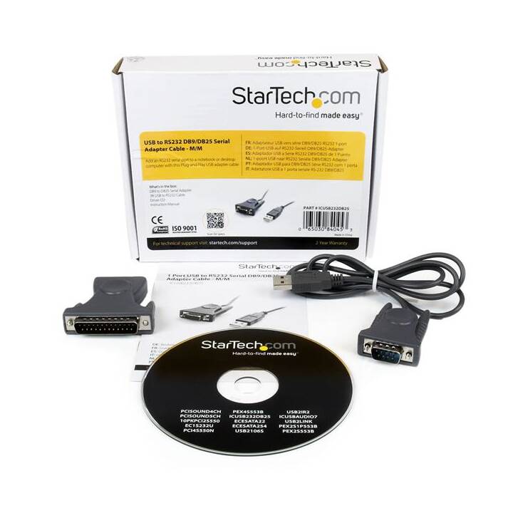 Cavo adattatore STARTECH.COM USB 2.0/Seriale RS232 / DB9 / DB25