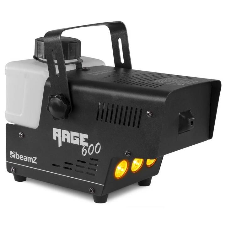 BEAMZ Rage 600LED Machine à fumée (0.5 l, 600 W, Blanc, Noir)
