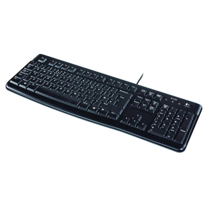 LOGITECH K120 (USB, Suisse, Câble)