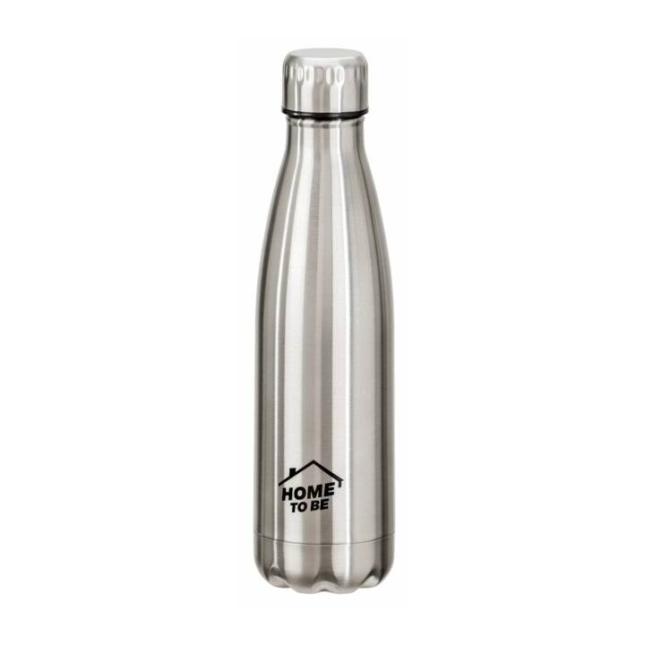 Thermo Trinkflasche (500 ml, Silber)