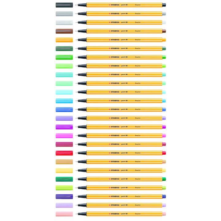 STABILO 88 Penna a fibra (Multicolore, 1 pezzo)