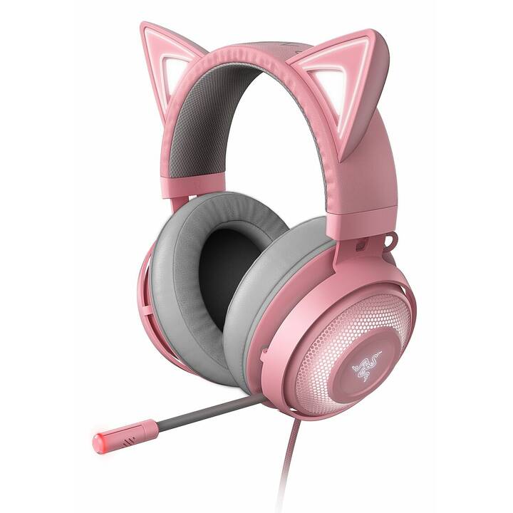 RAZER Kraken Gaming Headset - Kitty Quartz Edition (On-Ear, Pink)