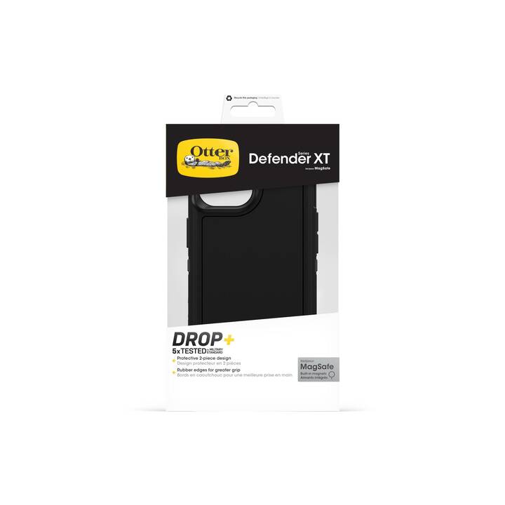 OTTERBOX Backcover Defender XT (iPhone 15, Schwarz)